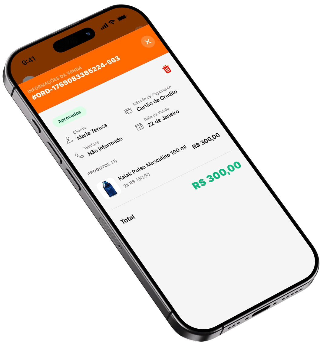 Acompanhe suas vendas de maneira intuitiva.